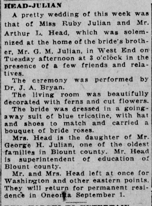 Ruby Julian-Arthur L. Head